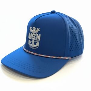 Red White and Blue Navy CPO Golf Rope Hat. Available in CPO, SCPO, MCPO